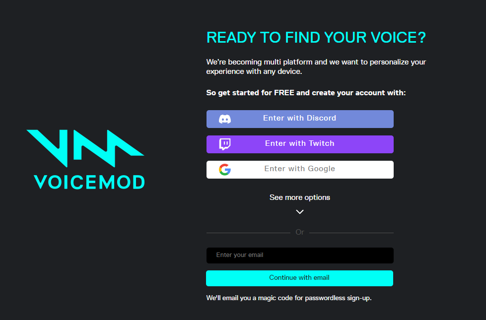 how to log into voicemod pro
