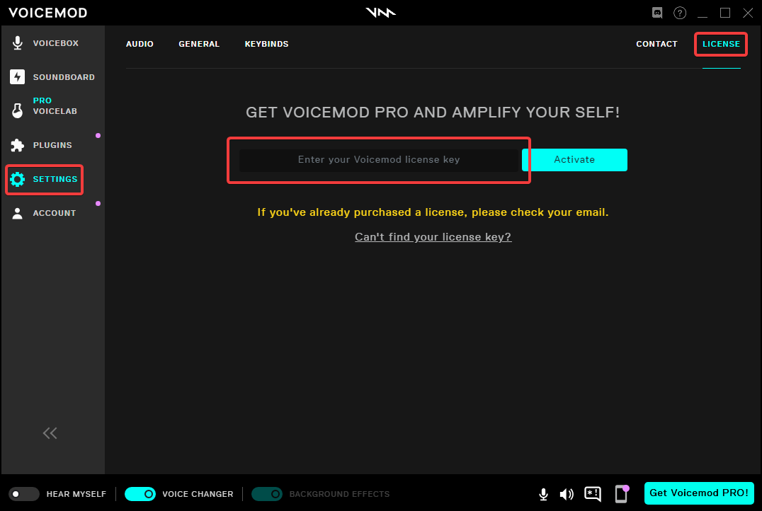 voicemod pro activation key list