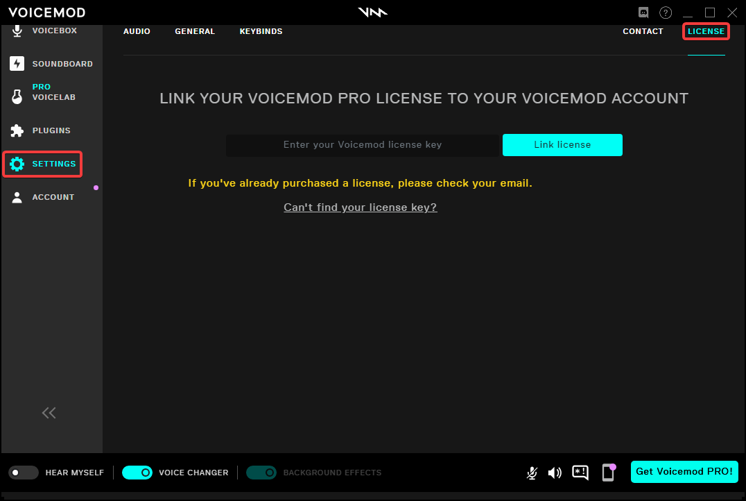 license number for voicemod pro